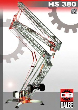 Grues à tour - tourneur inférieur Gru Dalbe HS 380 Marilyn