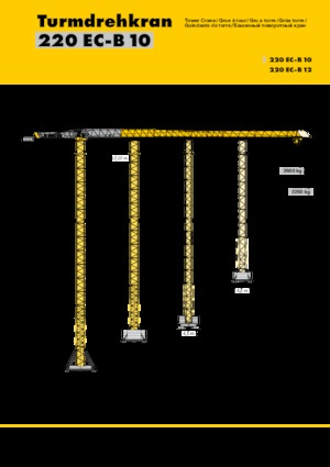 Grues à tour - tourneur supérieur Liebherr 220 EC-B 10