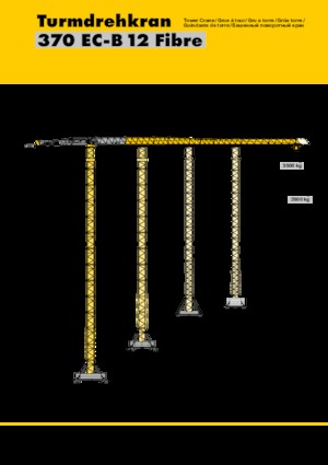 Grues à tour - tourneur supérieur Liebherr 370 EC-B 12 Fibre