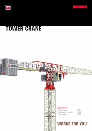 Grues à tour - tourneur supérieur Terex Comedil (Zeppelin) CTT 162-8