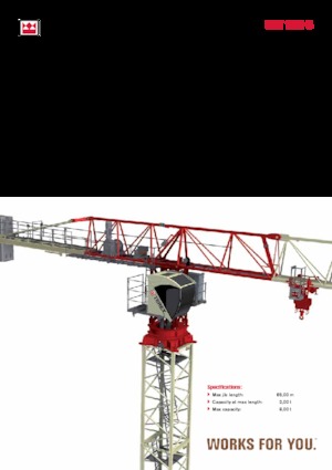Grues à tour - tourneur supérieur Terex Comedil (Zeppelin) CTT 182-8
