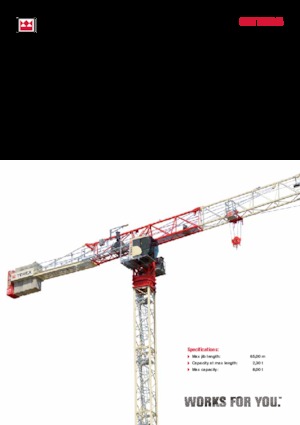 Grues à tour - tourneur supérieur Terex Comedil (Zeppelin) CTT 202-08