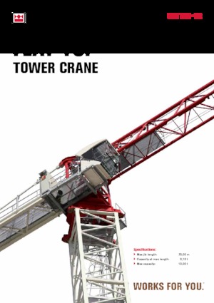 Grues à tour - tourneur supérieur Terex Comedil (Zeppelin) CTT 231-12