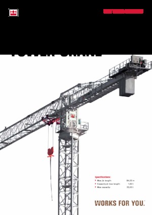 Grues à tour - tourneur supérieur Terex Comedil (Zeppelin) CTT 561A-32