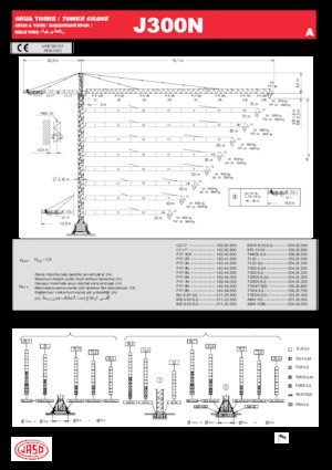 Grues à tour - tourneur supérieur Jaso J300N.A