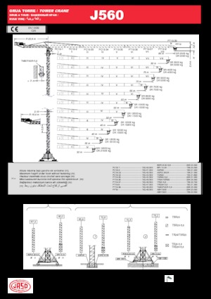 Grues à tour - tourneur supérieur Jaso J560