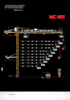 Grues à tour - tourneur supérieur Potain MC 465