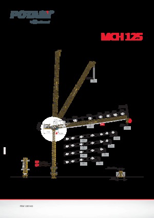 Grues à tour - tourneur supérieur Potain MCH 125