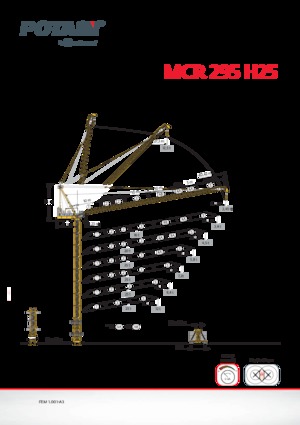 Grues à tour - tourneur supérieur Potain MCR 295 H25