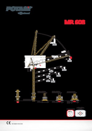 Grues à tour - tourneur supérieur Potain MR 608