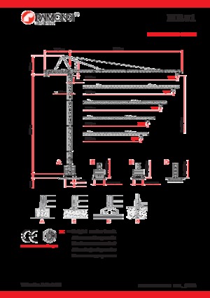 Grues à tour - tourneur supérieur Raimondi MR81