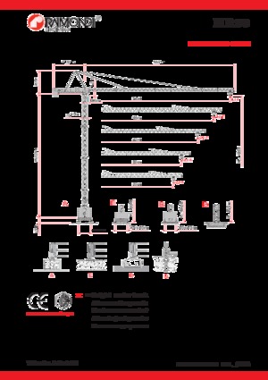 Grues à tour - tourneur supérieur Raimondi MR93
