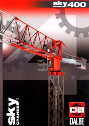 Grues à tour - tourneur supérieur Gru Dalbe Sky 400