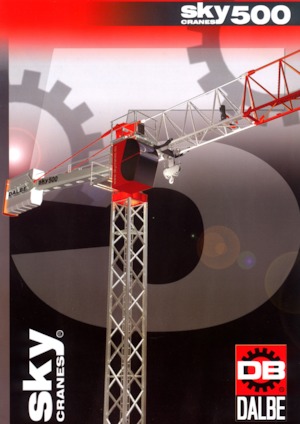 Grues à tour - tourneur supérieur Gru Dalbe Sky 500