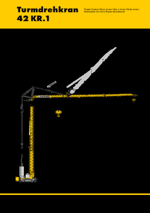 Grues à tour - tourneur inférieur Liebherr 42KR.1 