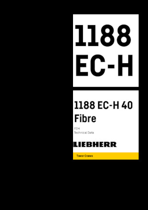Grues à tour - tourneur supérieur Liebherr 1188 EC-H 40 Fibre