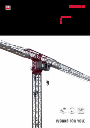 Grues à tour - tourneur supérieur TEREX CRANES CTT 721B-40