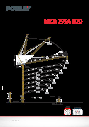 Grues à tour - tourneur supérieur Potain MCR 295 A H20