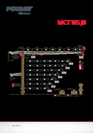 Grues à tour - tourneur supérieur Potain MCT 185 J8