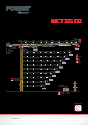 Grues à tour - tourneur supérieur Potain MCT 325 L12