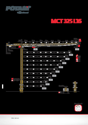 Grues à tour - tourneur supérieur Potain MCT 325 L16