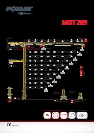 Grues à tour - tourneur supérieur Potain MDT 289