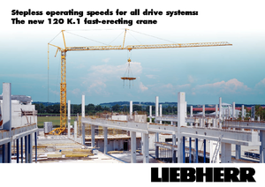 Grues à tour - tourneur inférieur Liebherr 120 K.1 FU