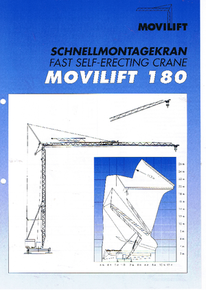 Grues à tour - tourneur inférieur Zebak 180 Movilift