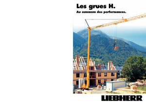 Grues à tour - tourneur inférieur Liebherr 20 H - 2,0-PU