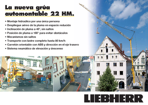 Grues à tour - tourneur inférieur Liebherr 22 HM FU