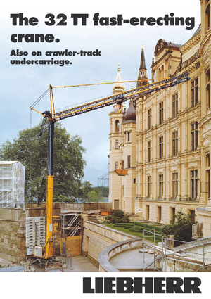 Grues à tour - tourneur inférieur Liebherr 32 TT - 2,5-FU