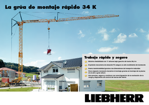 Grues à tour - tourneur inférieur Liebherr 34 K-2,5m