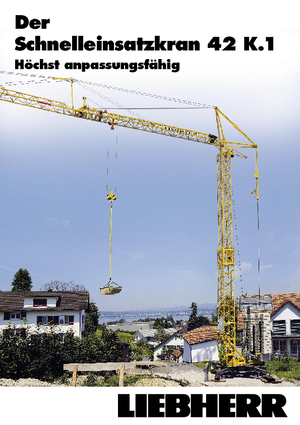 Grues à tour - tourneur inférieur Liebherr 42 K.1 (FU)