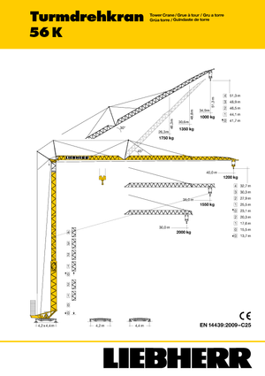 Grues à tour - tourneur inférieur Liebherr 56 K-2,4 m FU