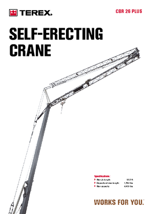 Grues à tour - tourneur inférieur Terex Comedil (Zeppelin) CBR 26 Plus