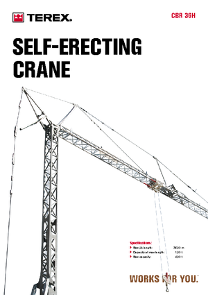 Grues à tour - tourneur inférieur Terex Comedil (Zeppelin) CBR 36 H