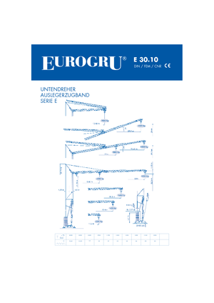 Grues à tour - tourneur inférieur Eurogru ® E 30.10