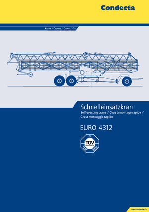 Grues à tour - tourneur inférieur Condecta E 4312