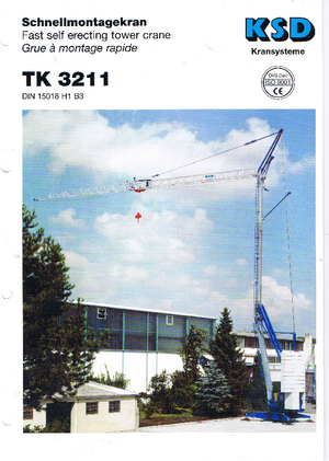 Grues à tour - tourneur inférieur KSD TK  3211