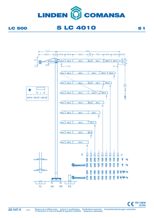 Grues à tour - tourneur supérieur Comansa 5LC4010