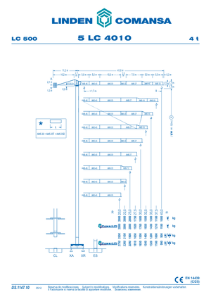 Grues à tour - tourneur supérieur Comansa 5LC4010