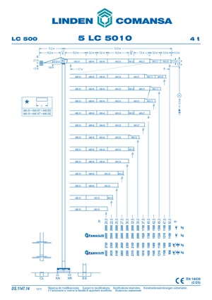 Grues à tour - tourneur supérieur Comansa 5LC5010