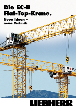 Grues à tour - tourneur supérieur Liebherr 110 EC-B 6 FR.tronic