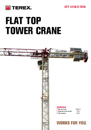 Grues à tour - tourneur supérieur Terex Comedil (Zeppelin) CTT 121 A 5