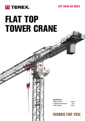 Grues à tour - tourneur supérieur Terex Comedil (Zeppelin) CTT 561 A 32