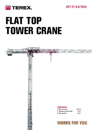 Grues à tour - tourneur supérieur Terex Comedil (Zeppelin) CTT 71 A 2,5