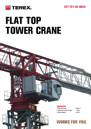 Grues à tour - tourneur supérieur Terex Comedil (Zeppelin) CTT 721 A 32