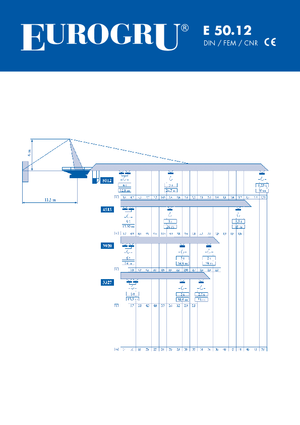 Grues à tour - tourneur supérieur Eurogru ® E 50.12
