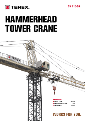 Grues à tour - tourneur supérieur Terex Peiner SK 415-F-Ts 212.1