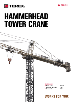 Grues à tour - tourneur supérieur Terex Peiner SK 575-E-Ts 213.1